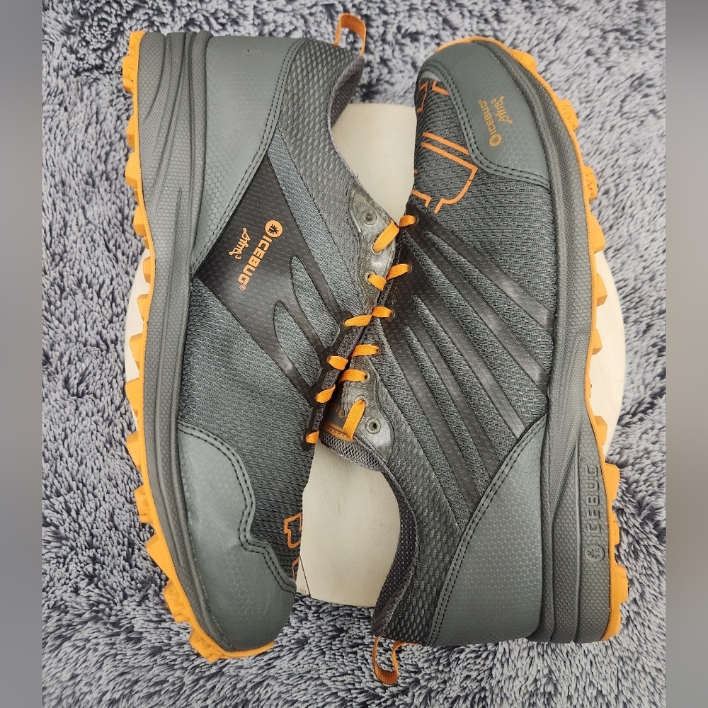 Icebug Anima3 RB9X Grey Orange Running Shoe Men's Size 12 - Picture 6 of 9
